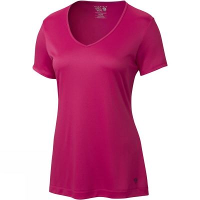 Tee Mountain Hardwear Wicked Manga Corta Mujer - Rosas - Chile BZY279063